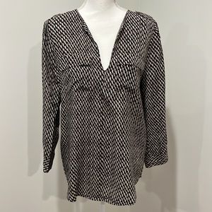Joie Silk Printed Long sleeve blouse